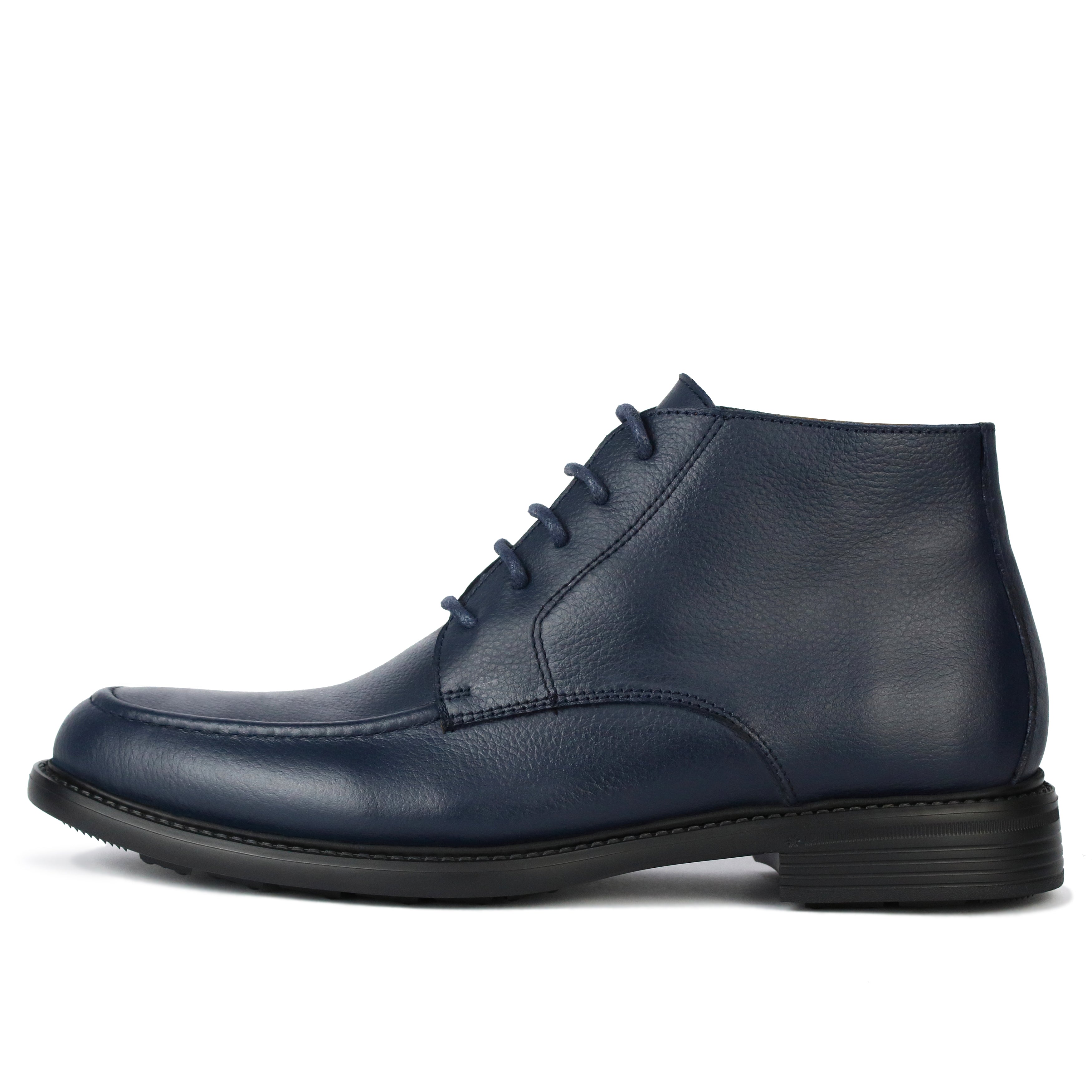 040 BOTTINE EN CUIR BLEU